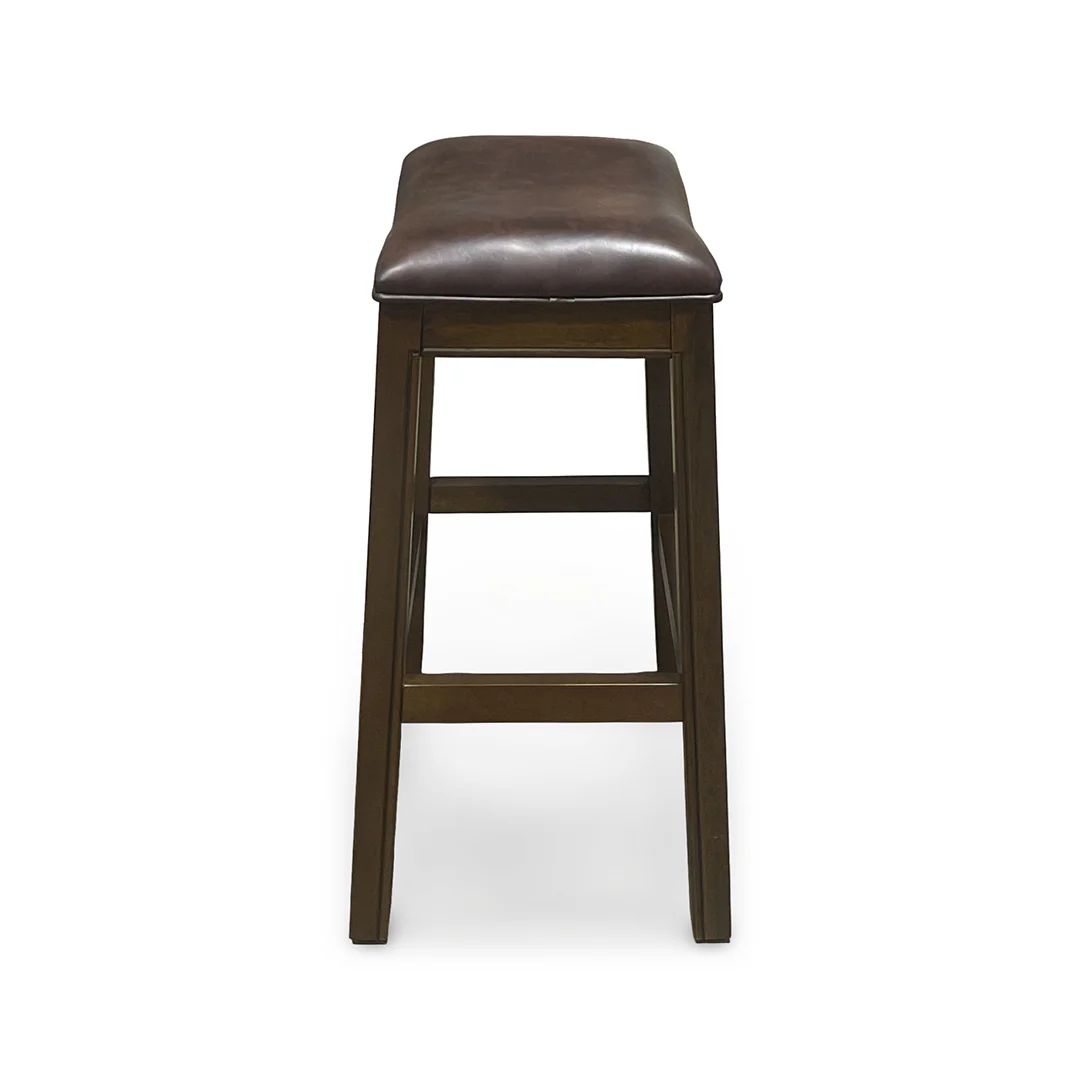 Rylan Upholstered Stool - Brown - Image 4