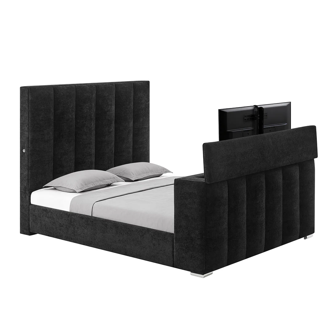Serenity Upholstered Bed with Speakers - Image 10
