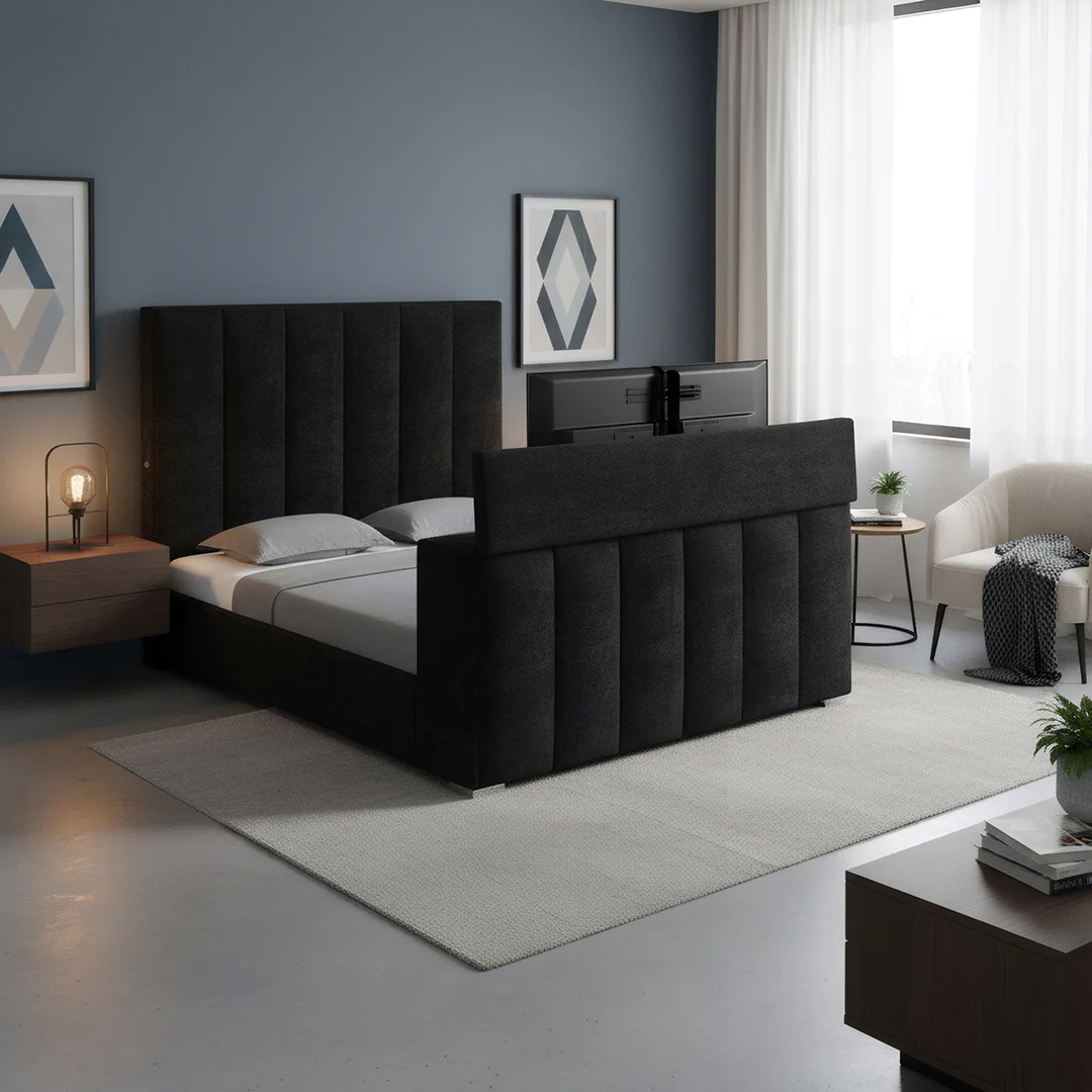 Serenity Upholstered Bed with Speakers - Image 8