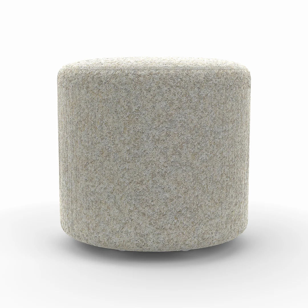 Small Round Ottoman with Casters - Image 3