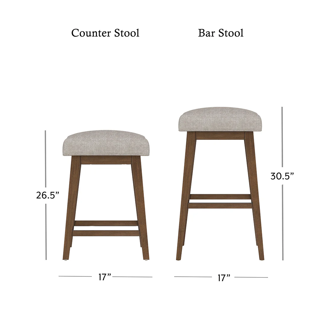Square Bar Stool - Beige - Image 11