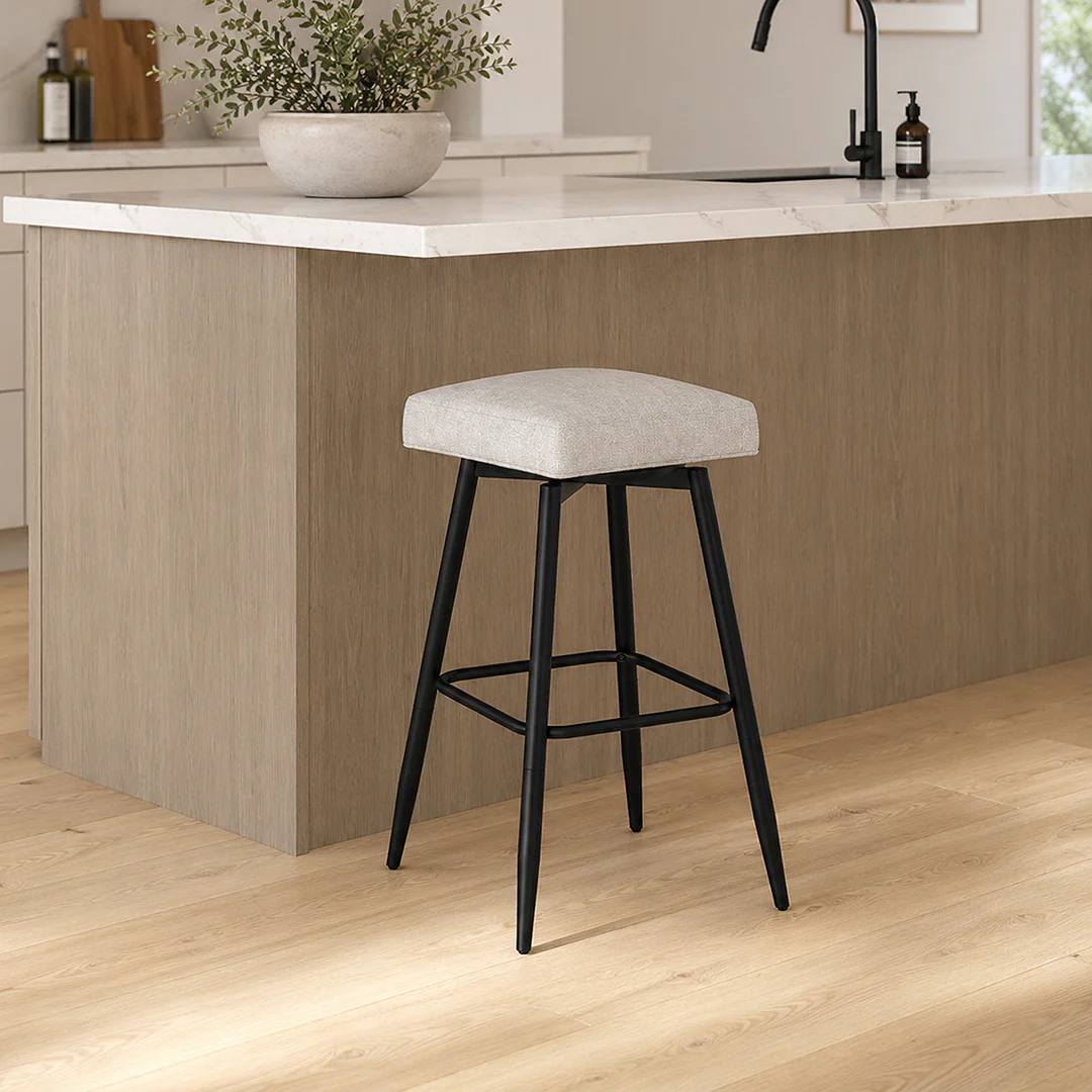 Square Bar Stool - Beige - Image 14