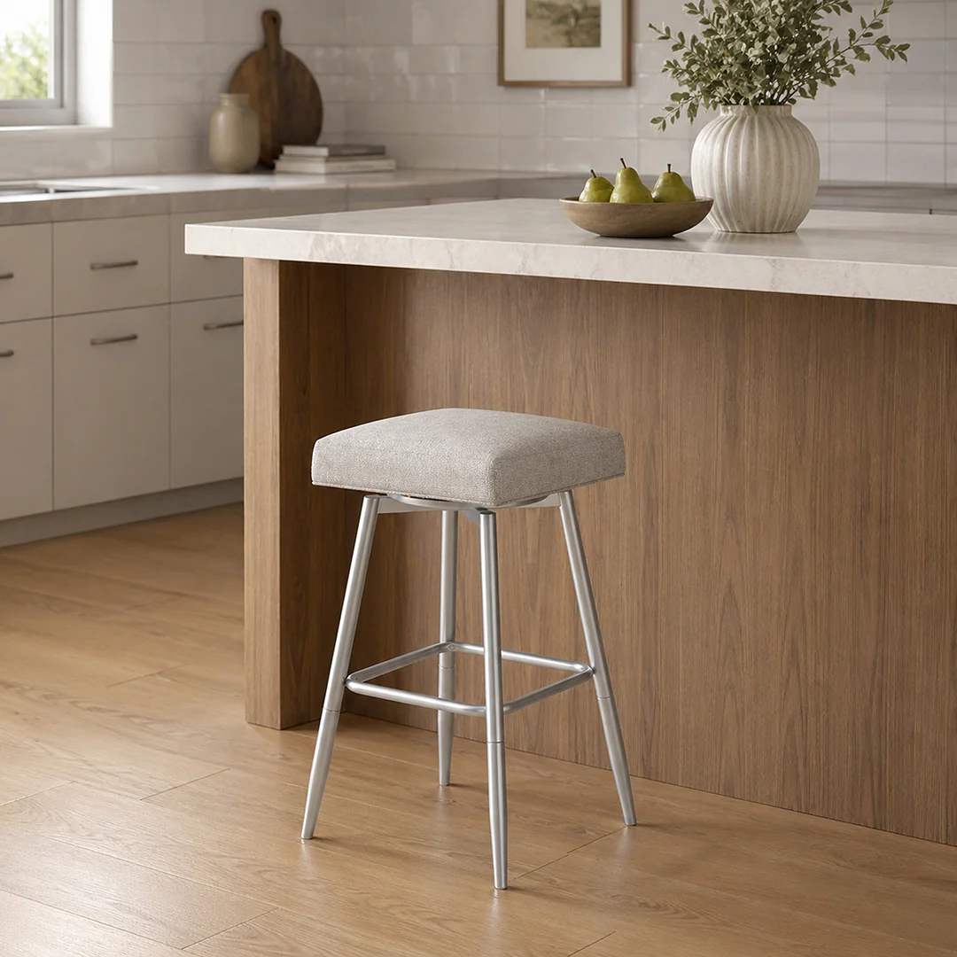 Square Bar Stool - Beige - Image 19