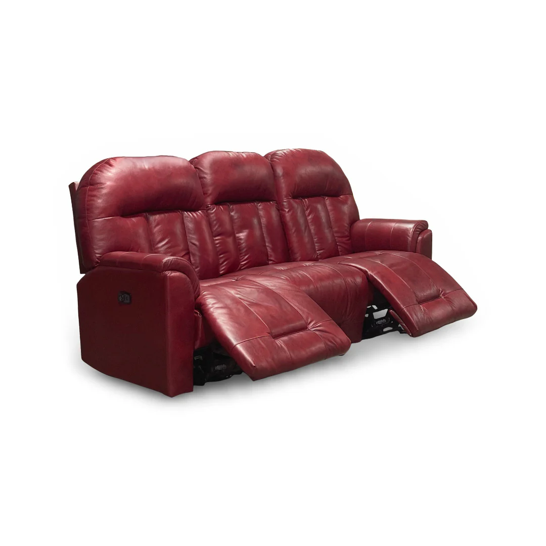 Suitably Leather Power Reclining Sofa - Image 4