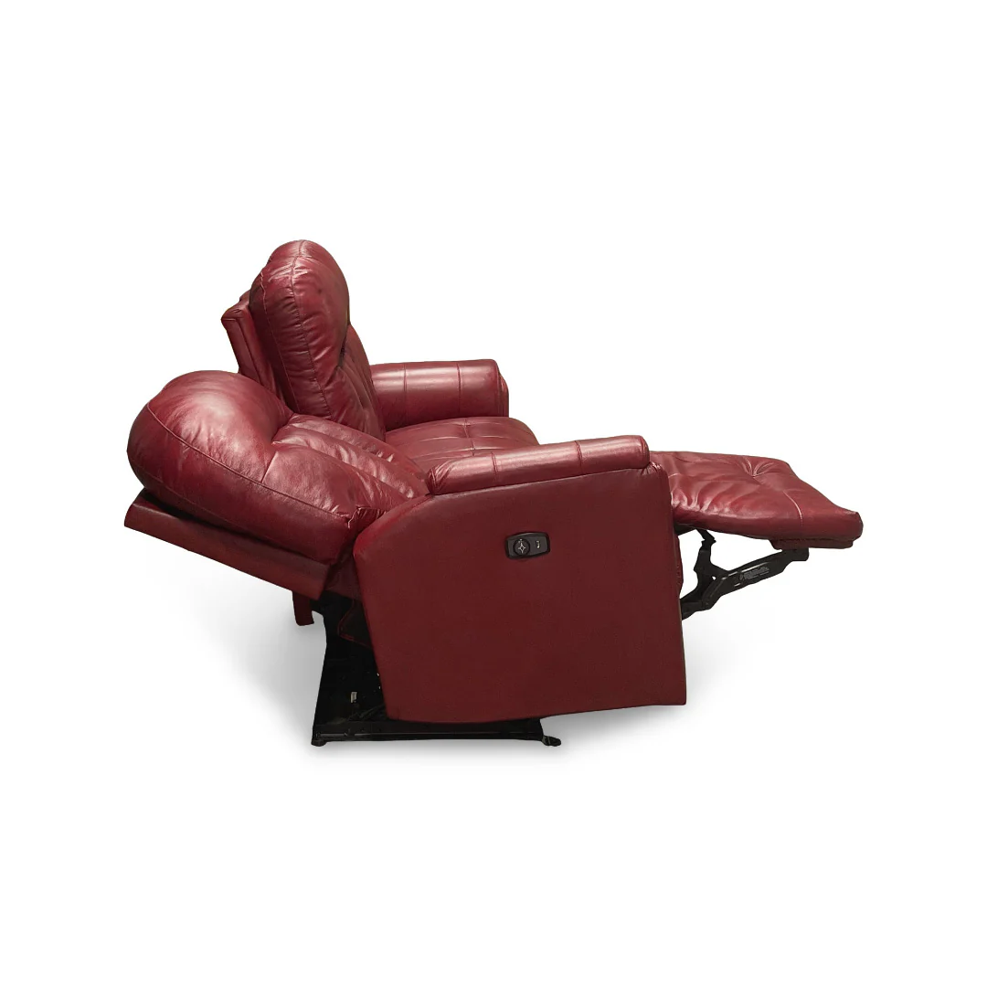 Suitably Leather Power Reclining Sofa - Image 5
