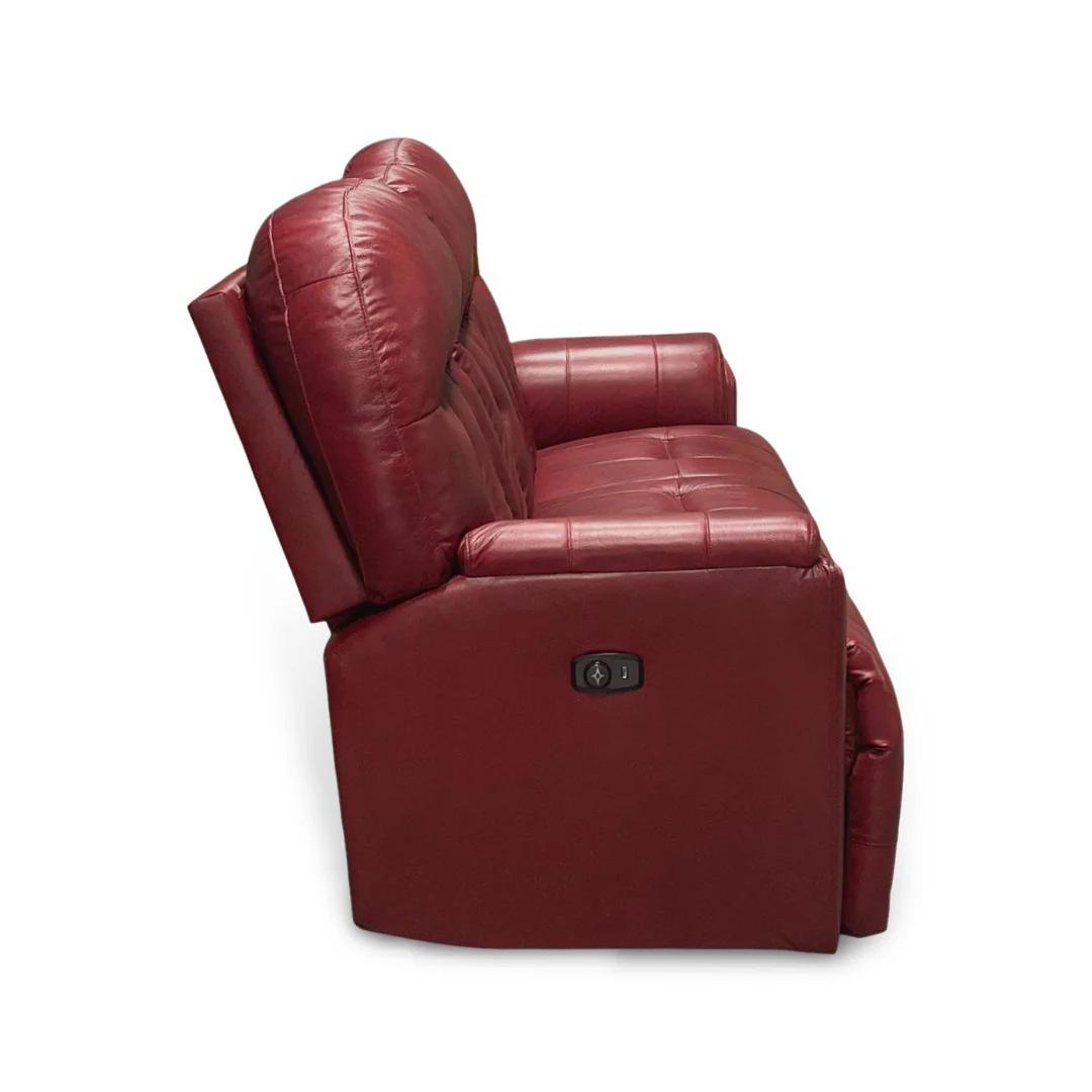 Suitably Leather Power Reclining Sofa - Image 6