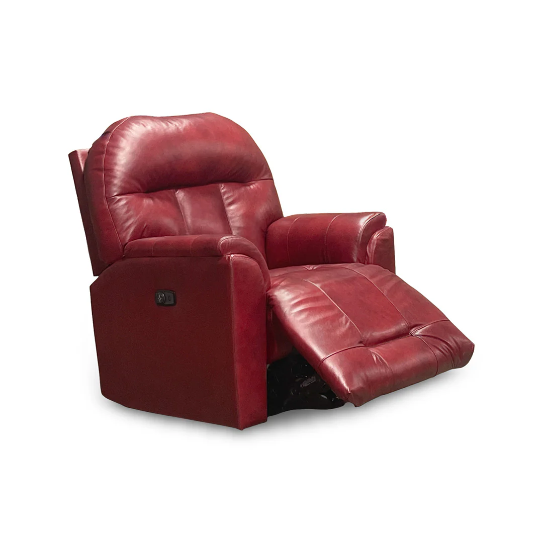 Suitably Leather Power Rocker Recliner - Image 4