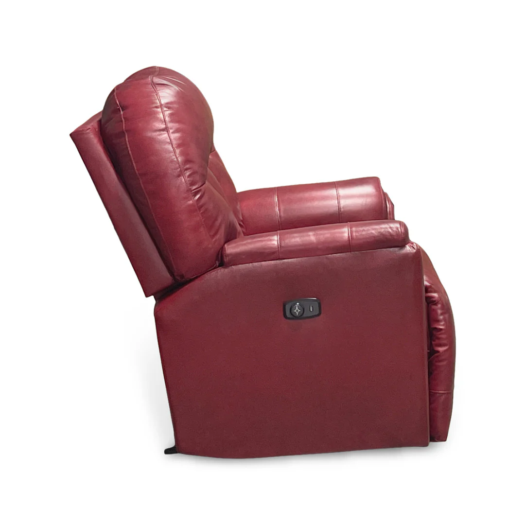 Suitably Leather Power Rocker Recliner - Image 6
