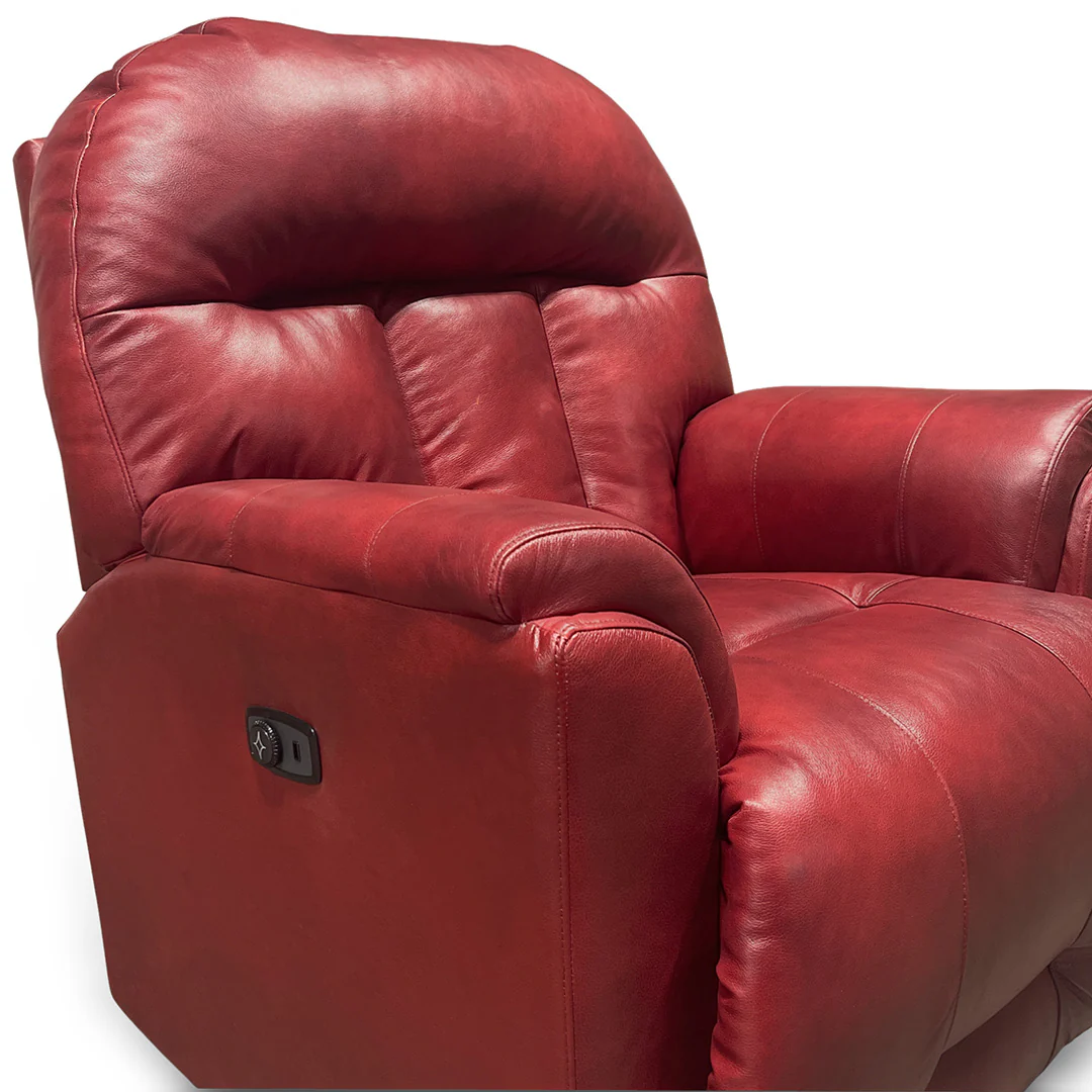 Suitably Leather Power Rocker Recliner - Image 9