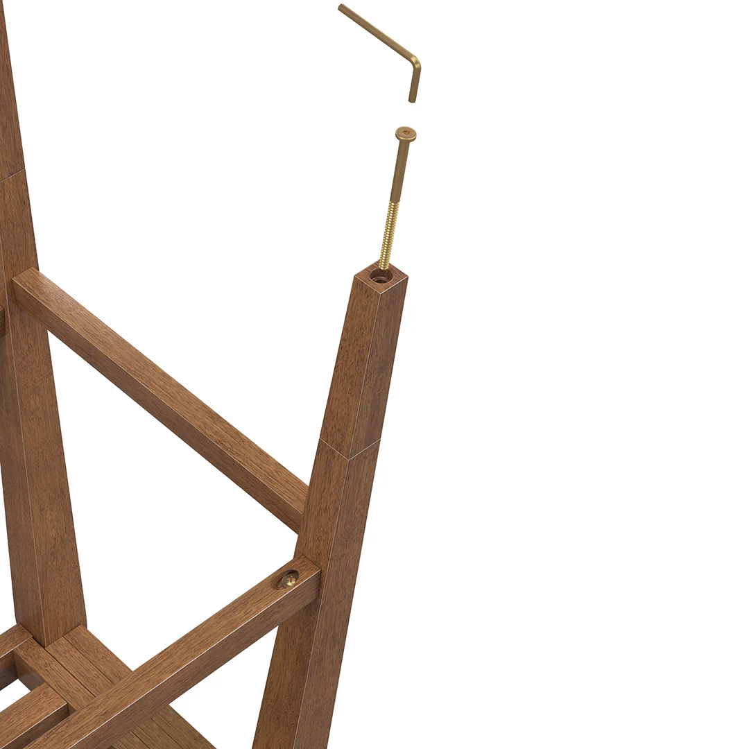 Tapered Bar Stool - Beige - Image 12