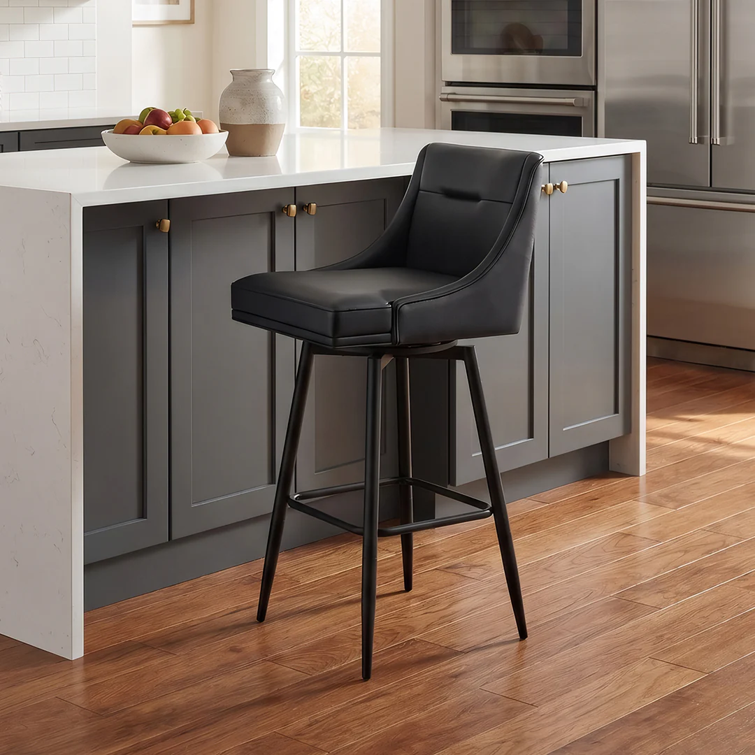 Tapered Bar Stool - Black - Image 10