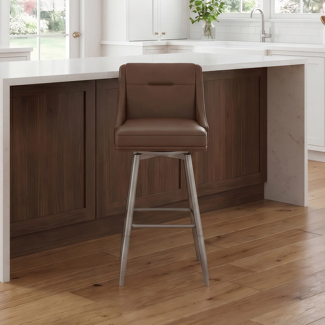 Tapered Bar Stool - Brown - Image 21