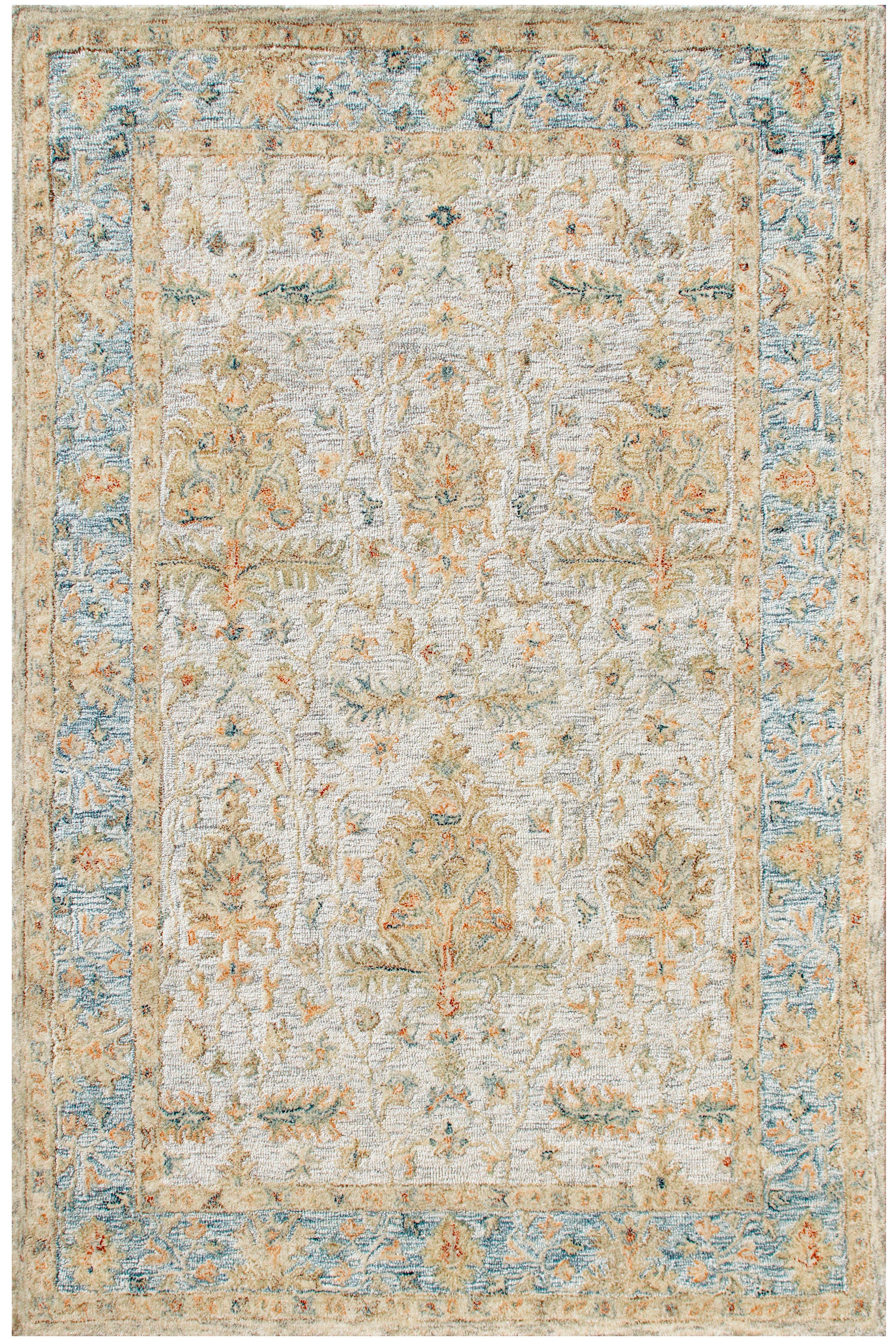 Vintage Ivory Blue Rug