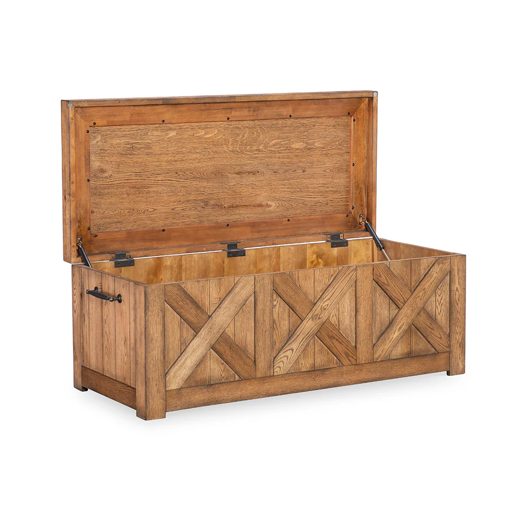 Vintage Market Captains Trunk Cocktail Table - Image 5