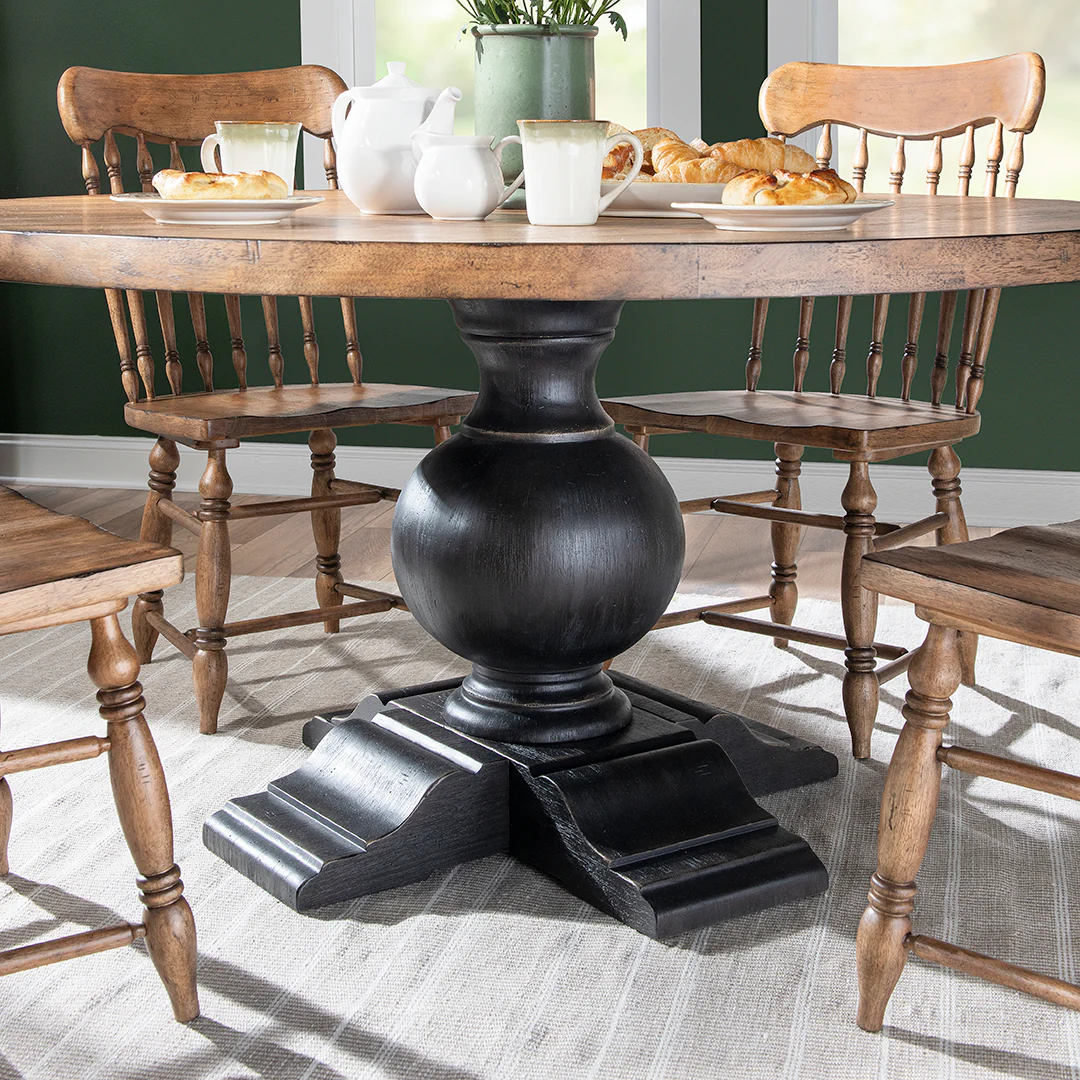 Vintage Market Round Dining Table - Image 4