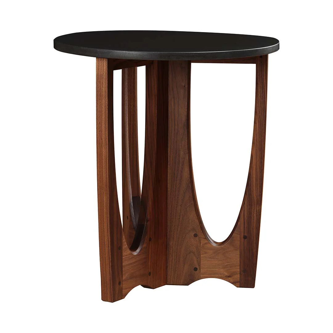 Walnut Grove Drink Table - Stone Top
