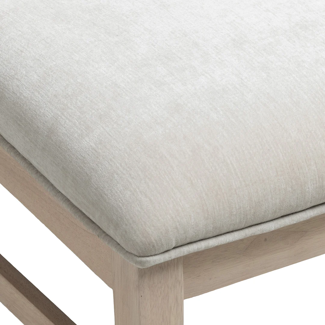 West End Natural Upholstered Side Chair - White - Image 5