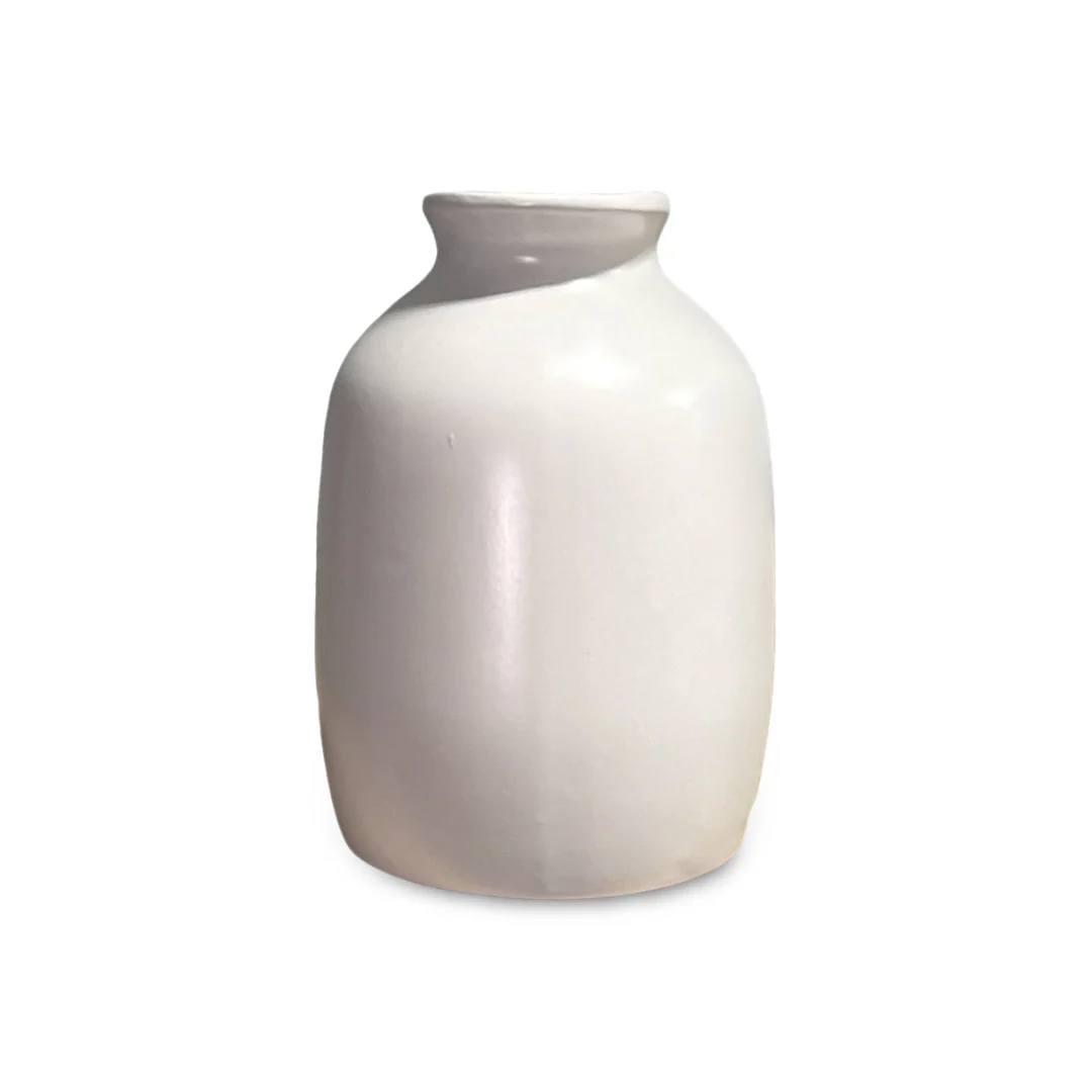 White Ceramic Pitcher - Image 3