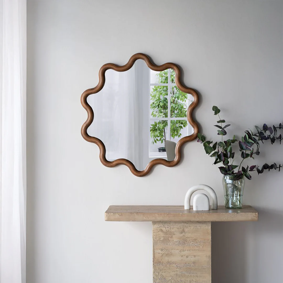 Wooden Wall Mirror - Image 2